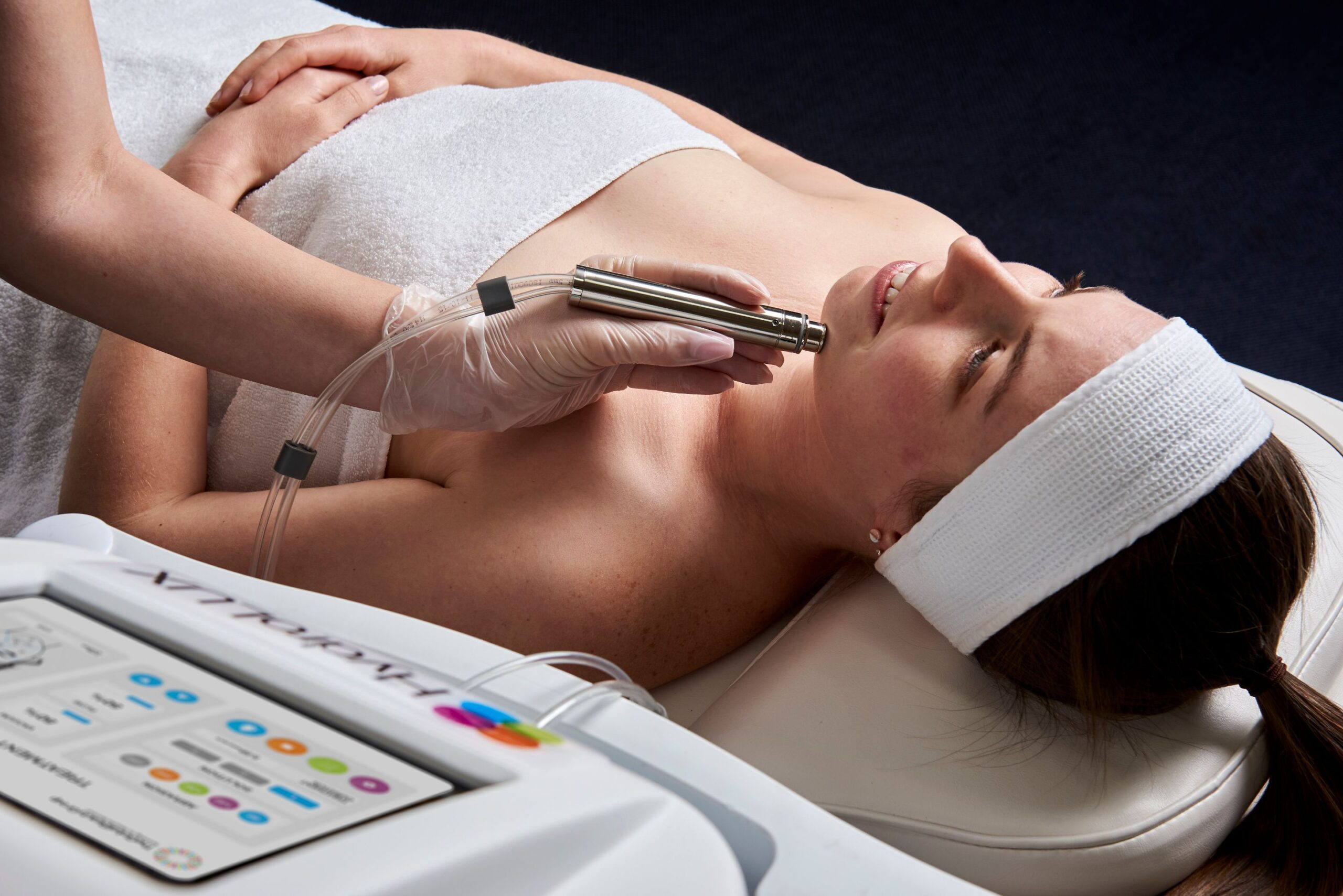 Hydrodermabrasion treatment